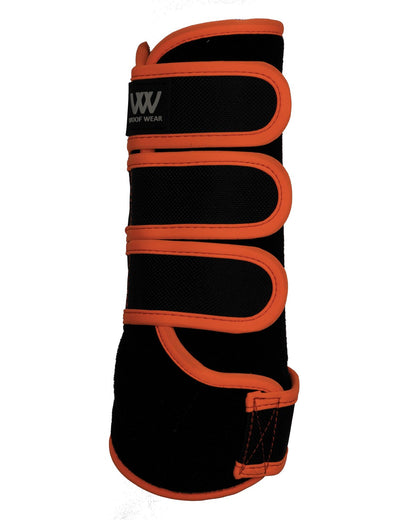 Woof Wear Training Wrap - Black & Orange Horse Leg Support | Equiflair