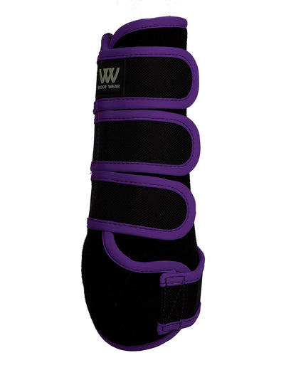 Woof Wear Training Wraps: Black & Ultra Violet Horse Leg Support, Tendon Protection