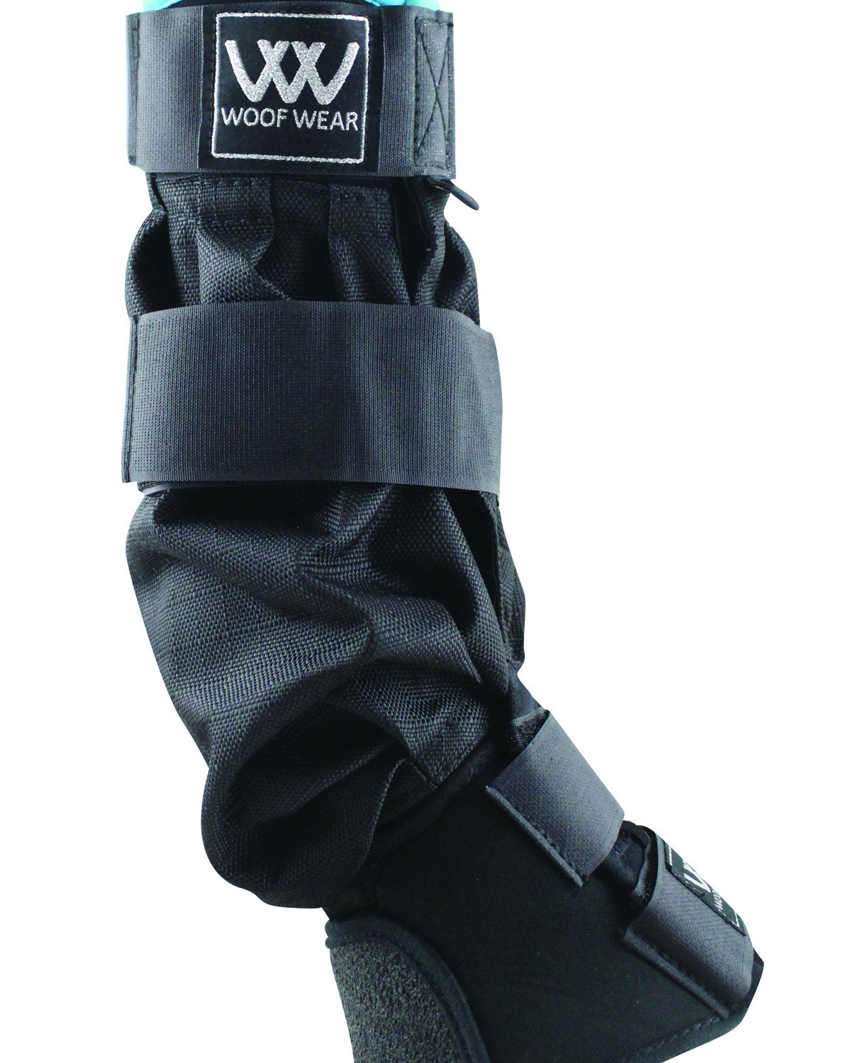 Woof Wear Mud Fever Boot - Black Turquoise Horse Leg Protection: Waterproof & Breathable