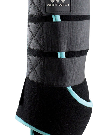 Woof Wear Polar Ice Boot - Black Turquoise Horse Leg Cooling & Recovery | Equiflair