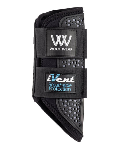 WOOF WEAR iVent Hybrid Horse Boot - Black Brushing Boot - Breathable Protection for Horses, Equiflair
