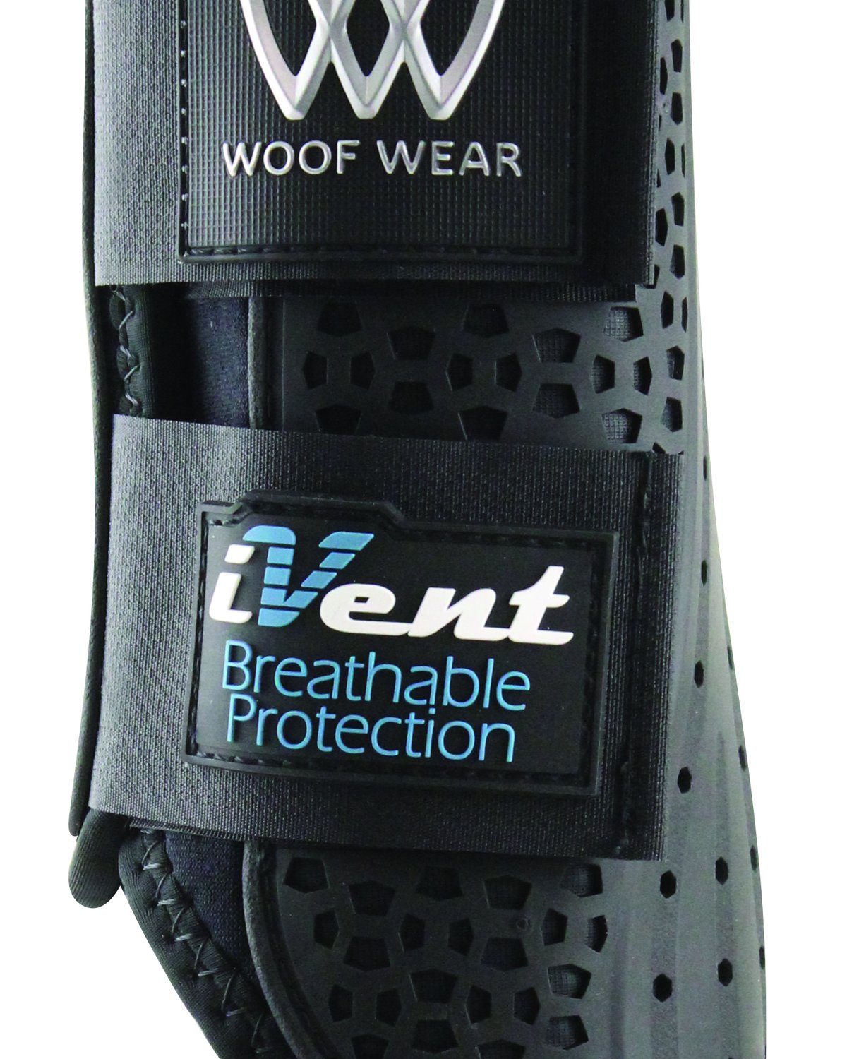 Woof Wear iVent Hybrid Boot - Black Brushing Boot for Horses - Breathable Equestrian Leg Protection