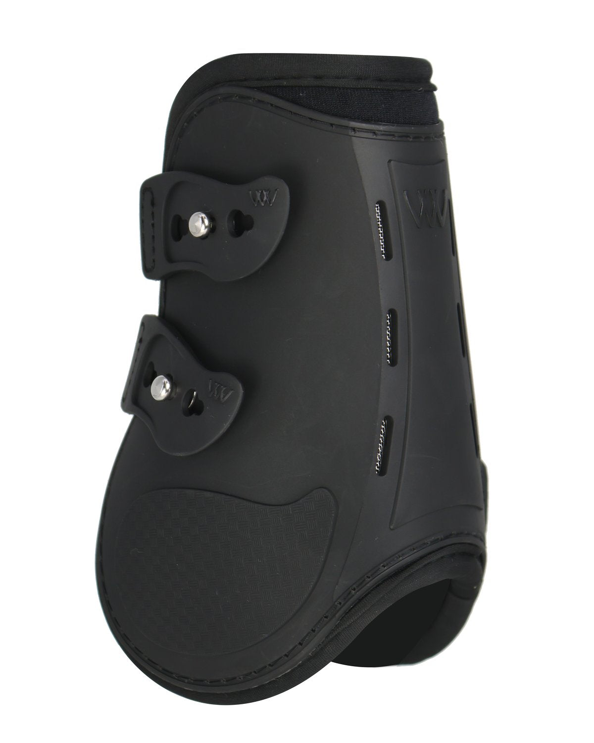 Woof Wear Vision Fetlock Boot - Black Steel - Horse Leg Protection, Equestrian Gear, Open Front Design, High Impact Foam
