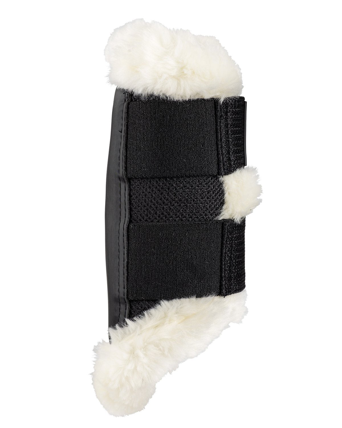 Woof Wear Vision Elegance Black Brushing Boot with Faux Fur for Horse Leg Protection | Equiflair