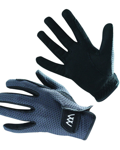 Woof Wear Event Gloves Black - Equestrian Riding Gloves for Competition and Training