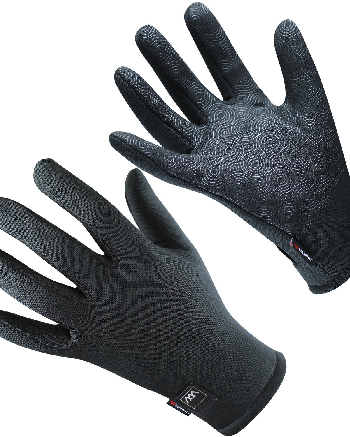 WOOF WEAR Powerstretch Black Gloves - Polartec - Dog Walking - Equiflair