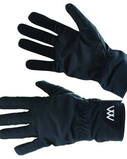 Woof Wear Waterproof Riding Gloves - Black Equestrian Gloves for Wet Weather Riding