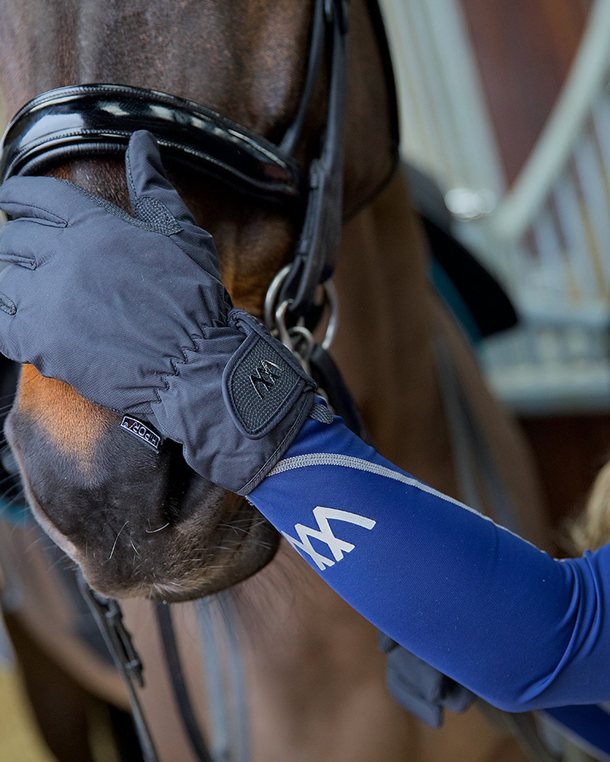 Woof Wear Waterproof Riding Gloves Black - Equestrian Gear for Wet Weather Riding, Grip & Warmth