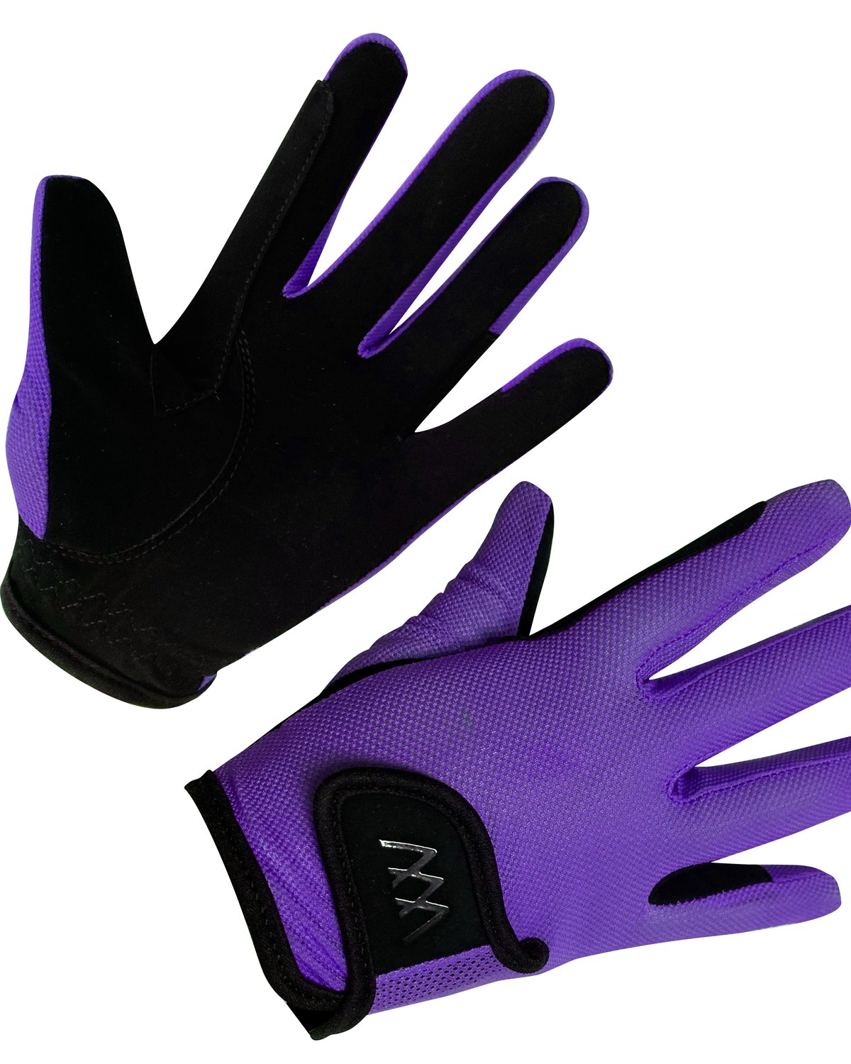 Woof Wear Young Rider Pro Glove Ultra Violet - Riding Gloves for Kids, Equestrian Gear
