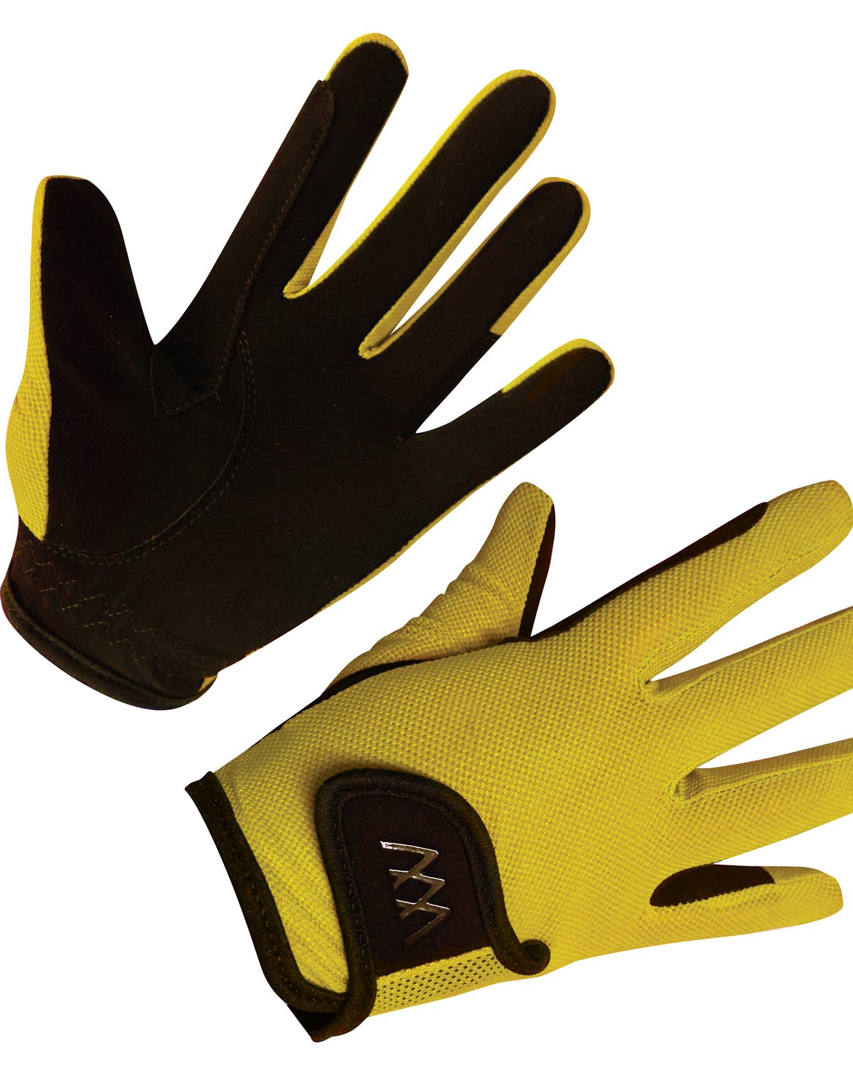 Woof Wear Young Rider Pro Gloves - Sunshine Yellow Riding Gloves for Kids, Equestrian Gear, Children's Equestrian Glove