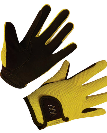 Woof Wear Young Rider Pro Glove Sunshine Yellow - Equestrian Riding Gloves