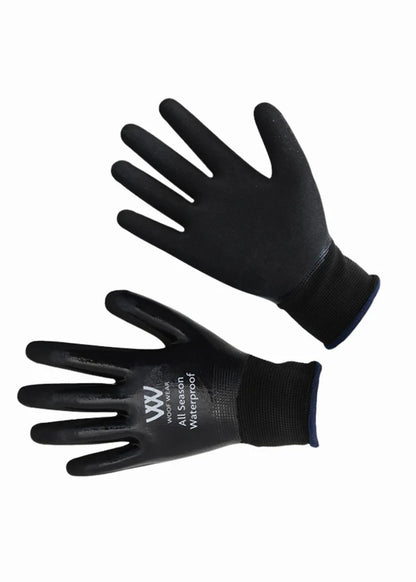 WOOF WEAR All Season Waterproof Yard Gloves Black: Durable, Nitrile-Coated Gloves for All-Weather Work