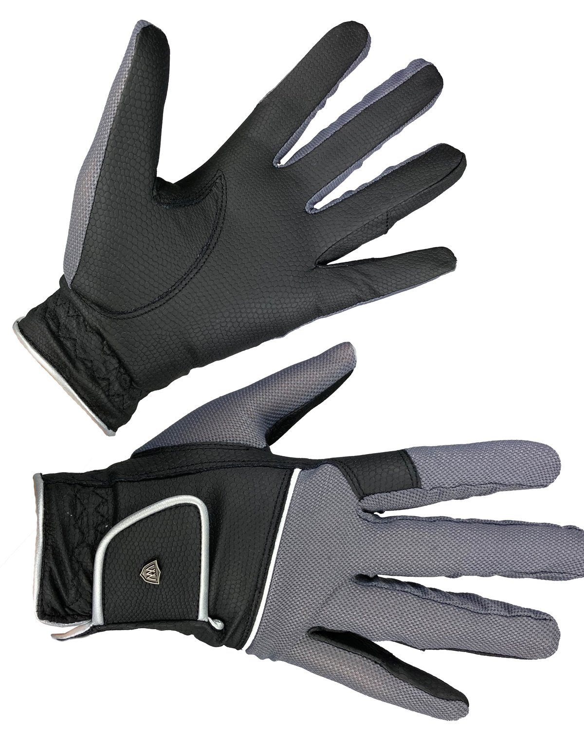 Woof Wear Vision Riding Glove - Black Steel Color | Equiflair Riding Gear