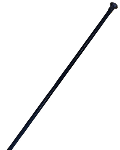 Woof Wear Show Cane Black | Equestrian Show Ring Cane | Sleek Faux Leather Cane for Horse Shows