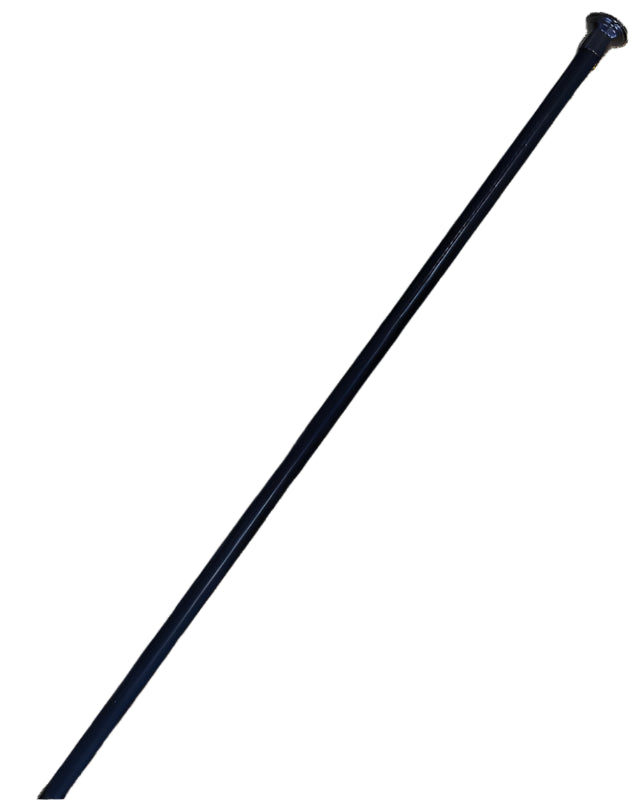 Woof Wear Show Cane Black | Equestrian Show Ring Cane | Sleek Faux Leather Cane for Horse Shows