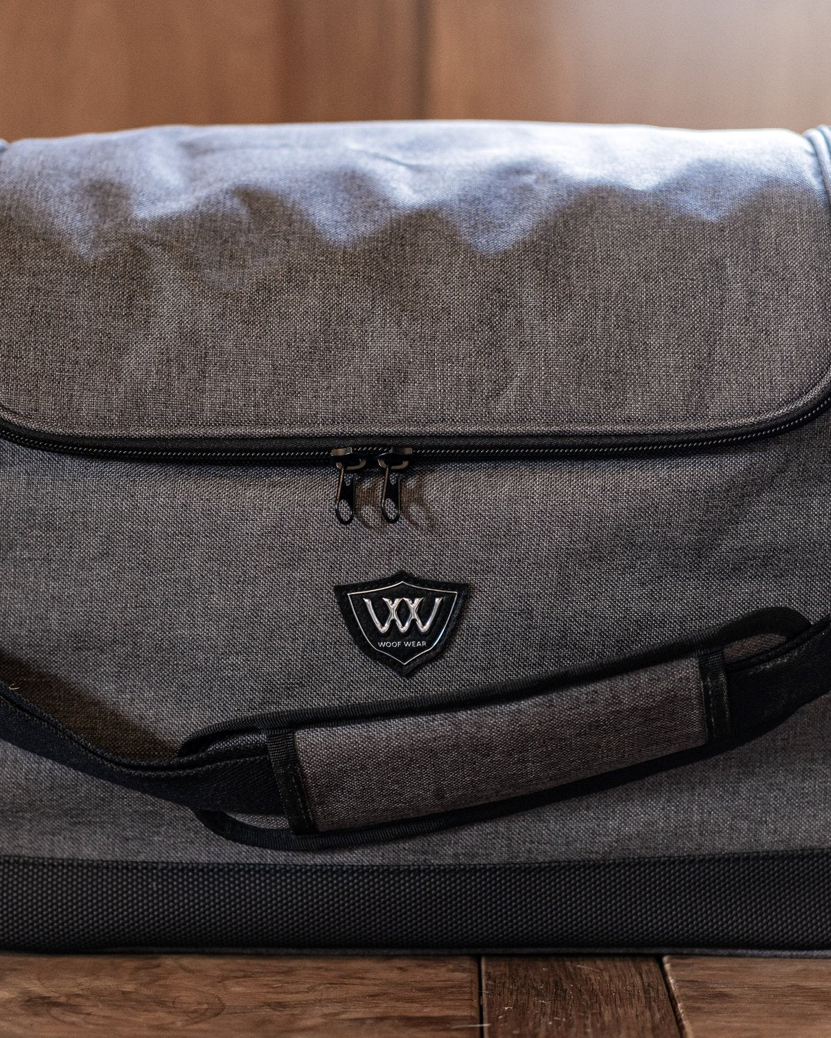Woof Wear Grooming Bag Grey/Black - Equiflair Equestrian Grooming Bag
