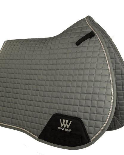 WOOF WEAR GP Saddle Cloth - Brushed Steel Equestrian Saddle Pad for Horse Riding