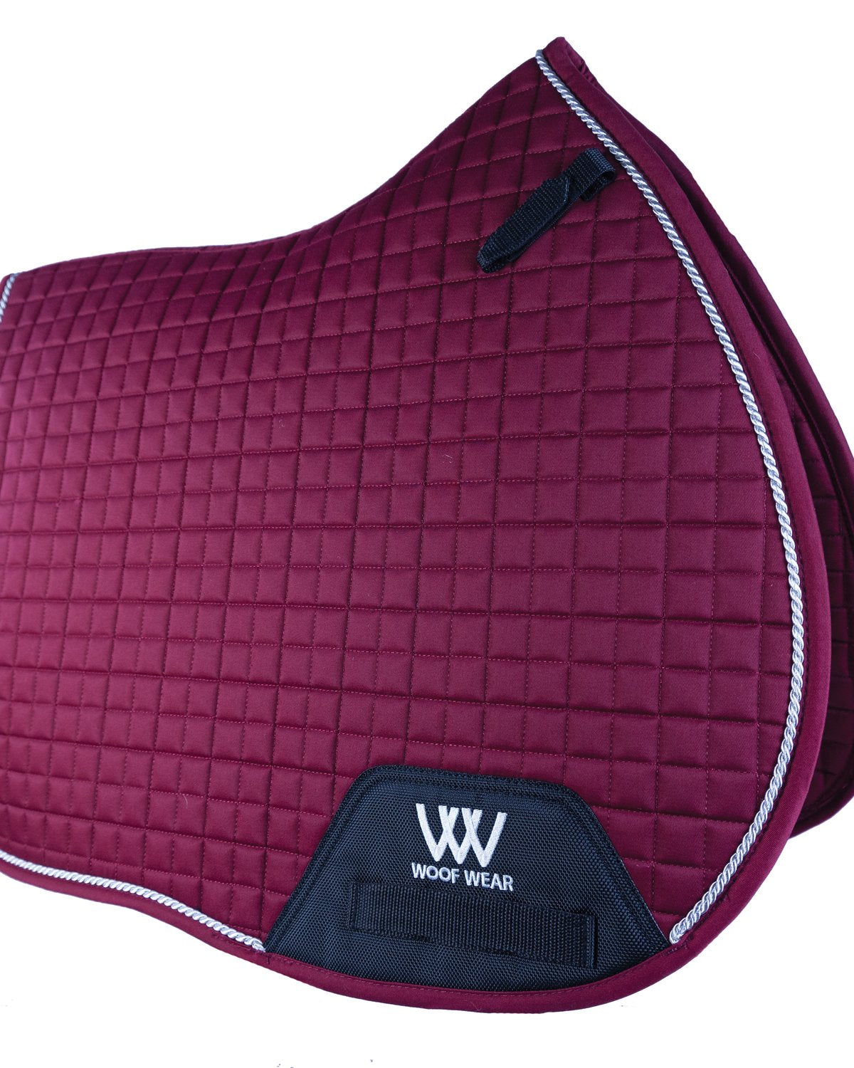 Woof Wear GP Saddle Cloth Shiraz: Equestrian Horse Riding Saddle Pad, High Wither Design, Silver Rope Binding