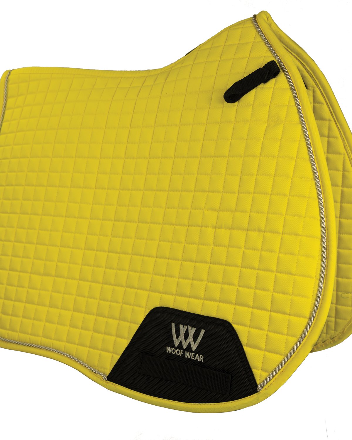 Woof Wear GP Saddle Cloth - Sunshine Yellow - Polycotton Saddle Pad with High Wither Design and Girth Straps - Equiflair
