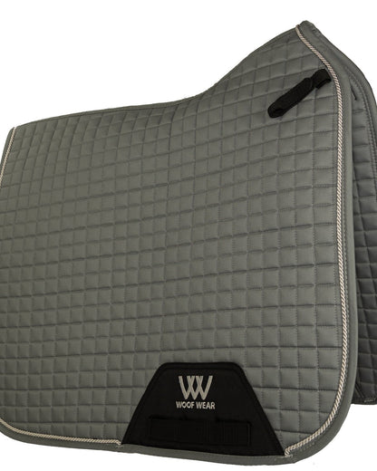 Woof Wear Dressage Saddle Pad - Brushed Steel Grey - Equestrian Horse Riding Saddle Cloth