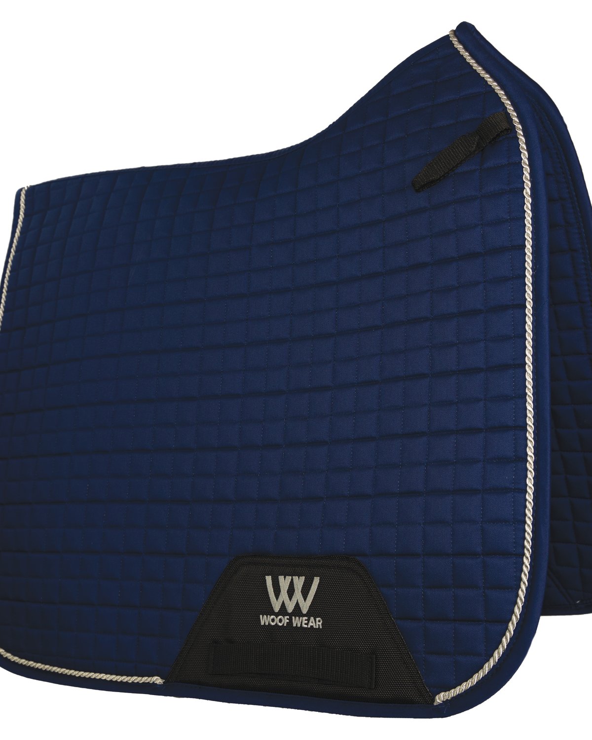WOOF WEAR Dressage Saddle Cloth Navy: High Wither, Polycotton Saddle Pad for Horse Riding