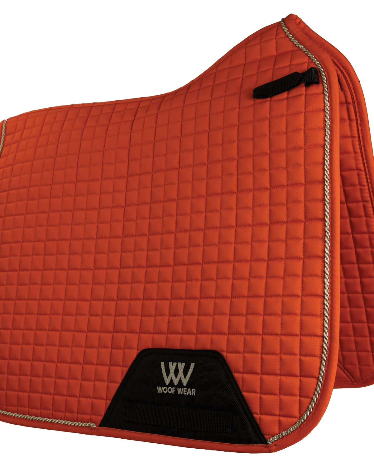 WOOF WEAR Dressage Saddle Cloth - Orange Horse Riding Saddle Pad | High Wither Design & Comfortable Polycotton Fabric