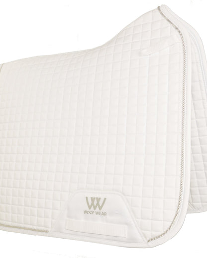 Woof Wear Dressage Saddle Cloth - White | High Wither, Comfortable Horse Riding Pad, Equestrian Gear