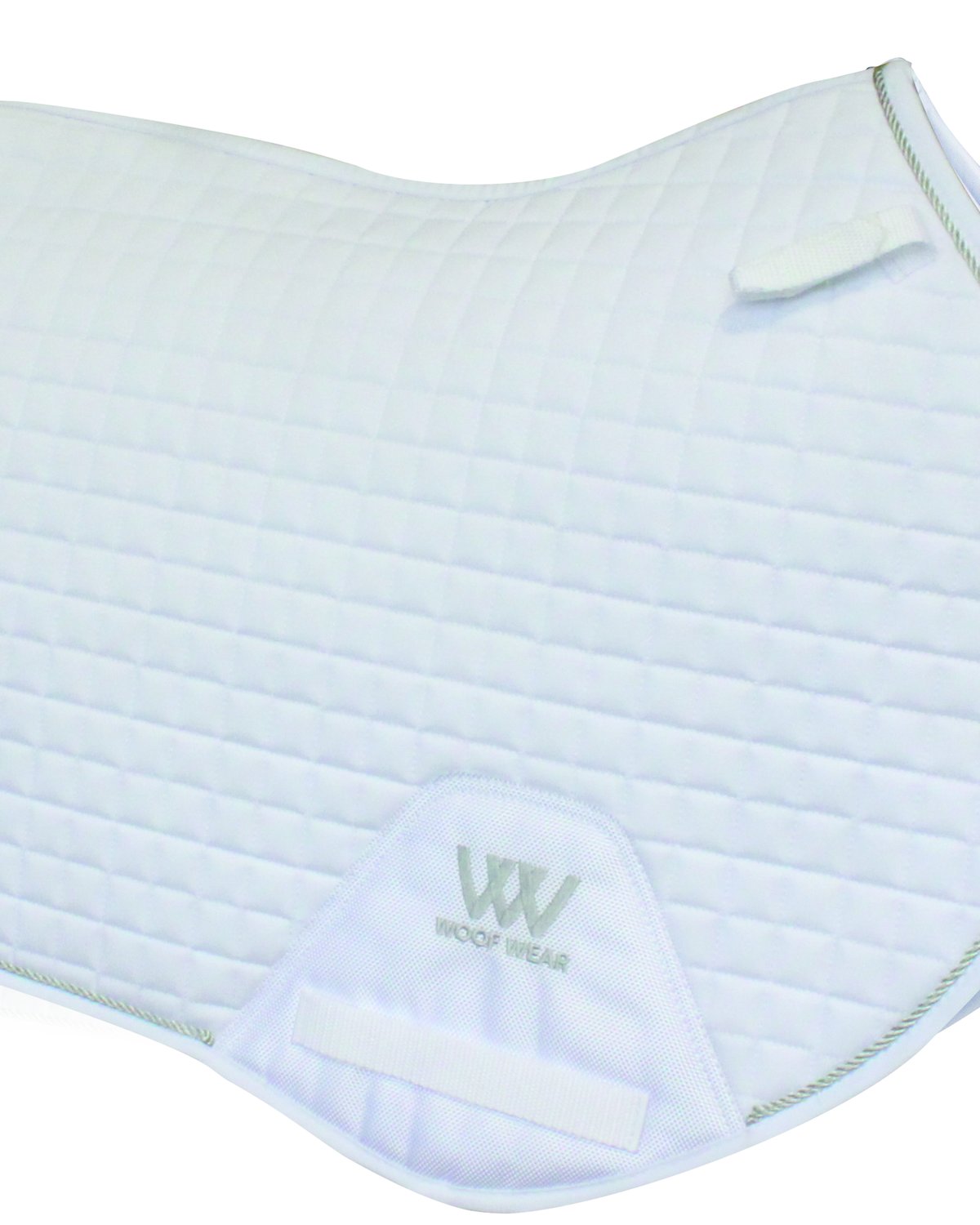 Woof Wear White Close Contact Saddle Cloth - High Wither, Polycotton