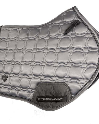 Woof Wear Vision Collection Close Contact Pad - Brushed Steel Saddle Pad | Equestrian