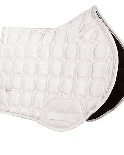 WOOF WEAR Vision Close Contact Pad - White Saddle Pad for Horses - Comfortable & Stylish Equestrian Accessory