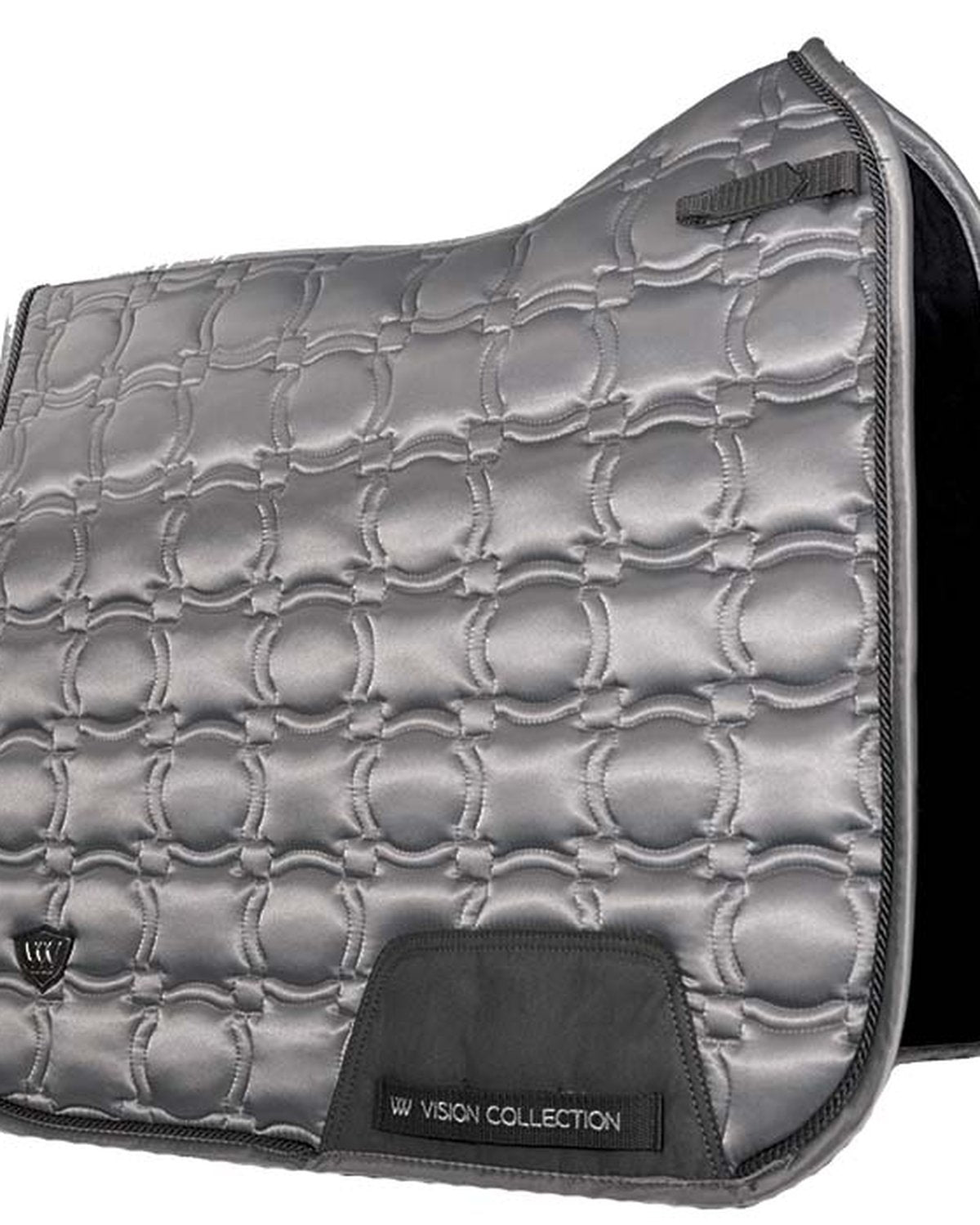 WOOF WEAR VISION DRESSAGE PAD BRUSHED STEEL: Elegant horse saddle pad with high wither design. Shop at Equiflair for equestrian excellence!