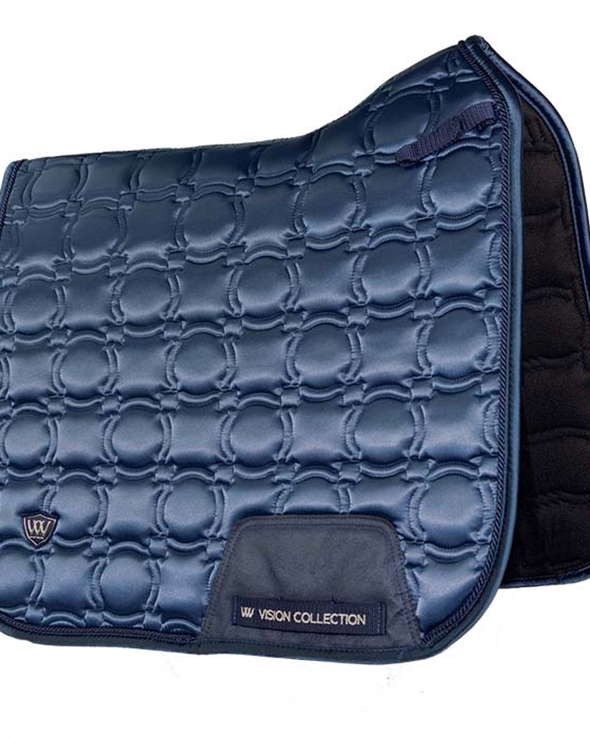 WOOF WEAR VISION DRESSAGE PAD NAVY: Luxurious Quilted Saddle Pad for Horseback Riding, Equestrian Equipment