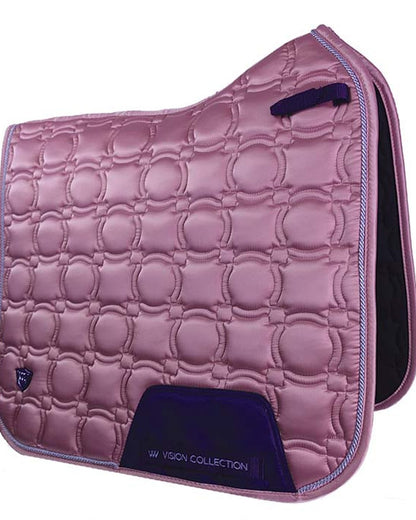 Woof Wear Vision Rose Gold Dressage Pad | Horse Riding Saddle Pad for Equestrian | Equiflair