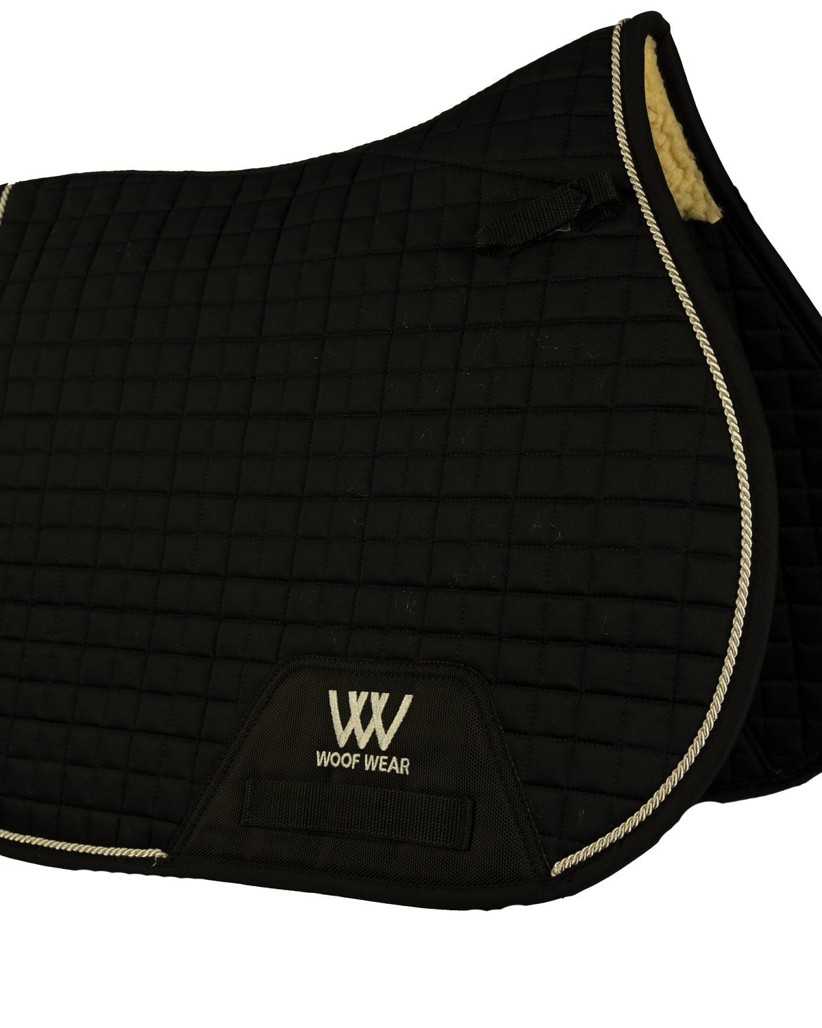 Woof Wear Pony GP Saddle Cloth Black: High Wither General Purpose Equestrian Saddle Pad for Ponies