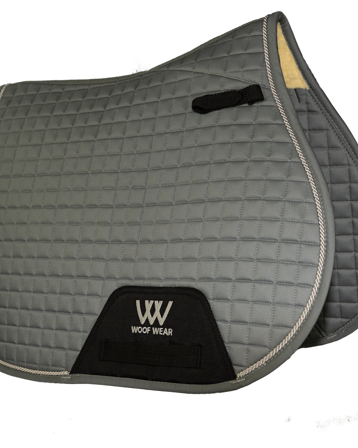 Woof Wear Pony GP Saddle Cloth - Brushed Steel - Anatomically Shaped, Durable Saddle Pad for Ponies