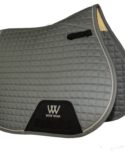 Woof Wear Pony GP Saddle Cloth - Brushed Steel - Anatomically Shaped, Durable Saddle Pad for Ponies