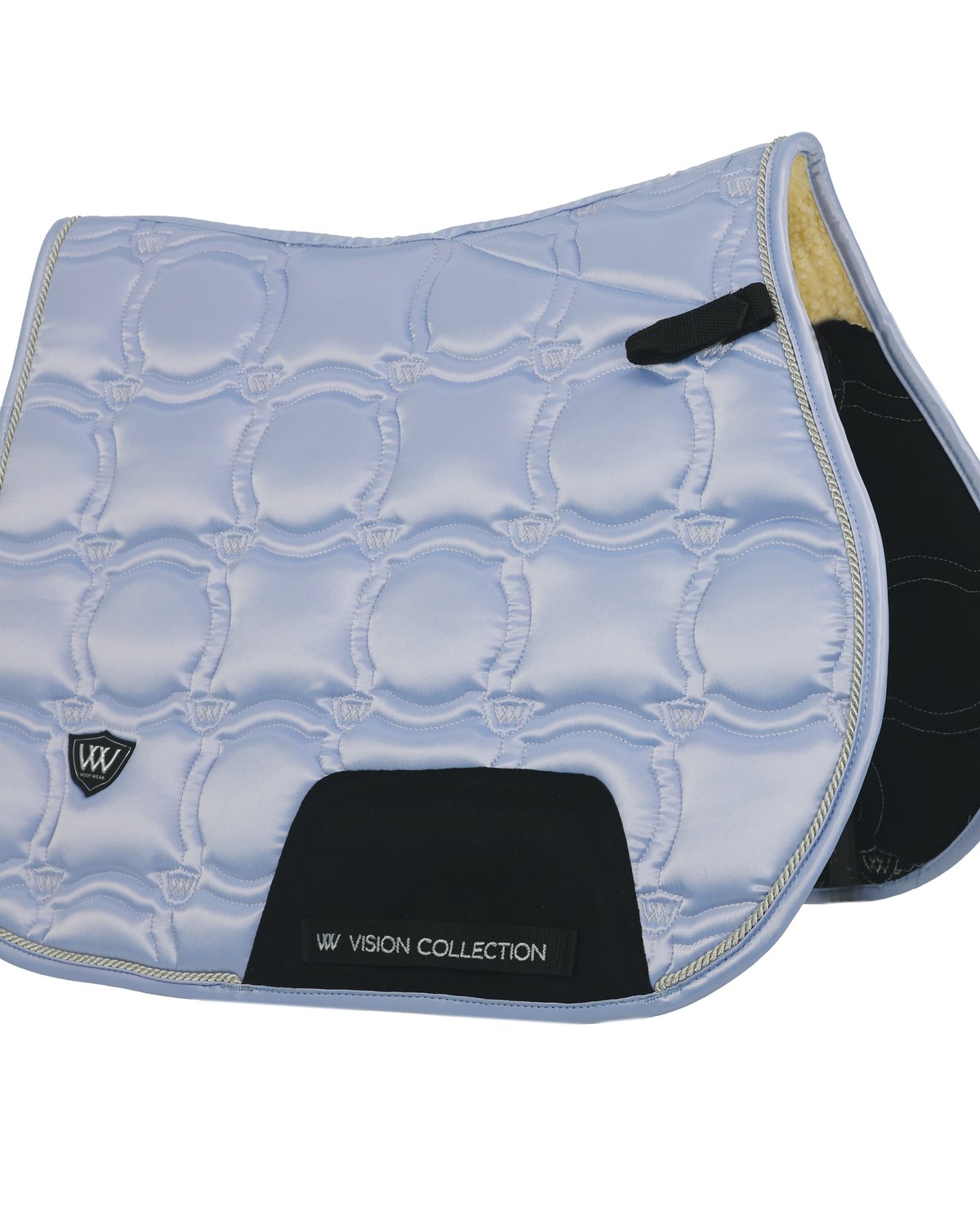 WOOF WEAR Vision Pony GP Saddle Pad - Porcelain Blue. Premium horse riding pad.