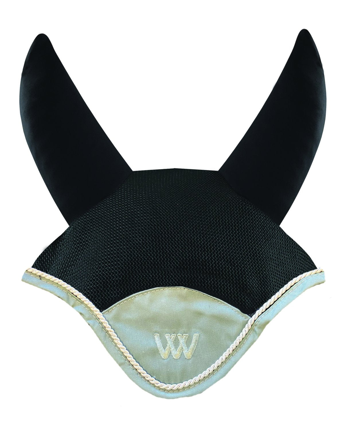 Woof Wear Fly Veil Black Steel | Ergonomic Horse Fly Protection for Riding
