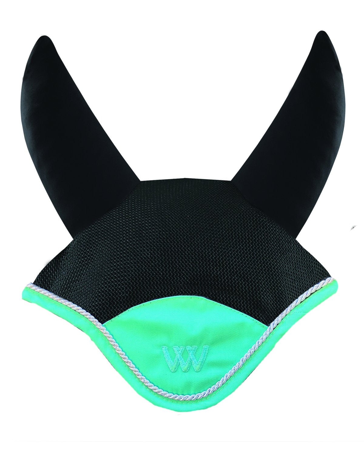 Woof Wear Black Ocean Ergonomic Horse Fly Veil - Breathable Mesh, No Pressure Points