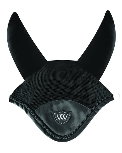 Woof Wear Vision Fly Veil Black - Horse Fly Mask with Stretch Ears - Equestrian Gear
