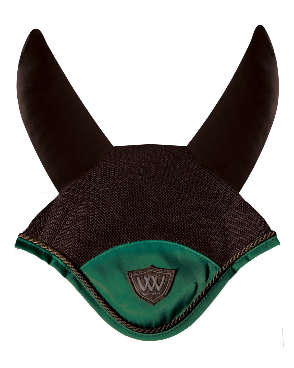 WOOF WEAR Vision Fly Veil - British Racing Green Horse Fly Mask. Equine Comfort and Style | Equiflair