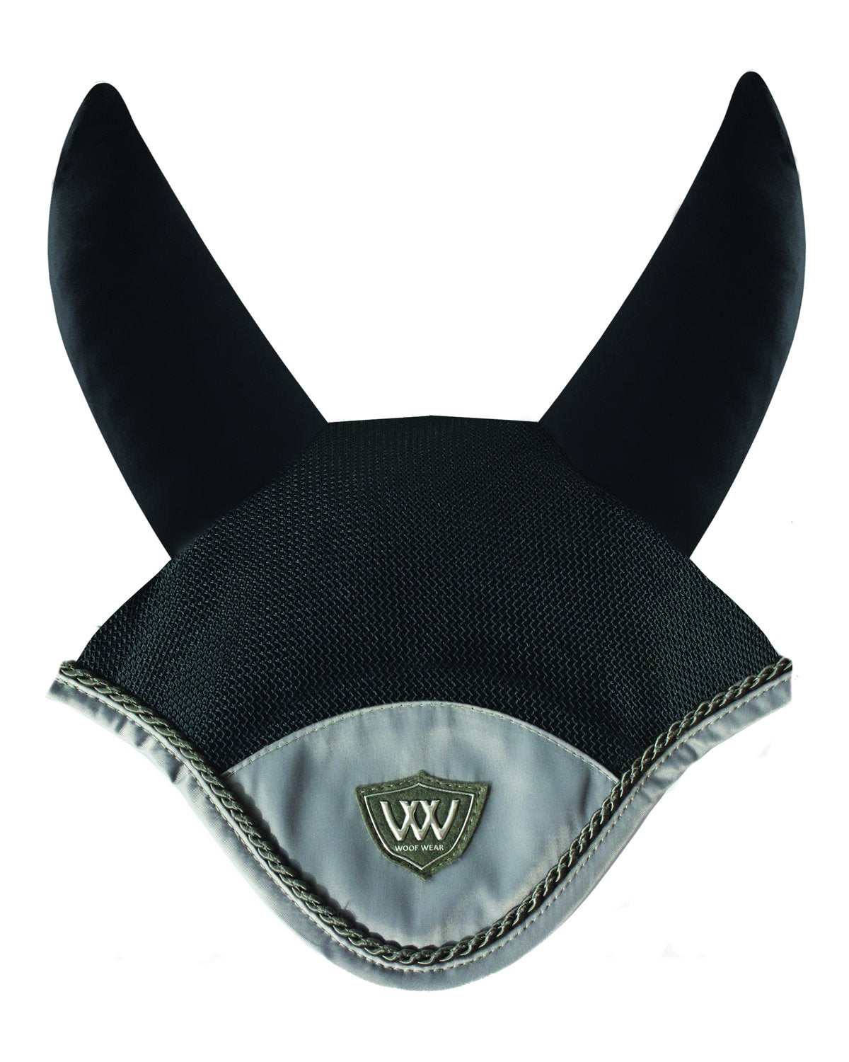 WOOF WEAR Vision Fly Veil: Brushed Steel Mesh Horse Fly Mask - Equestrian Protection