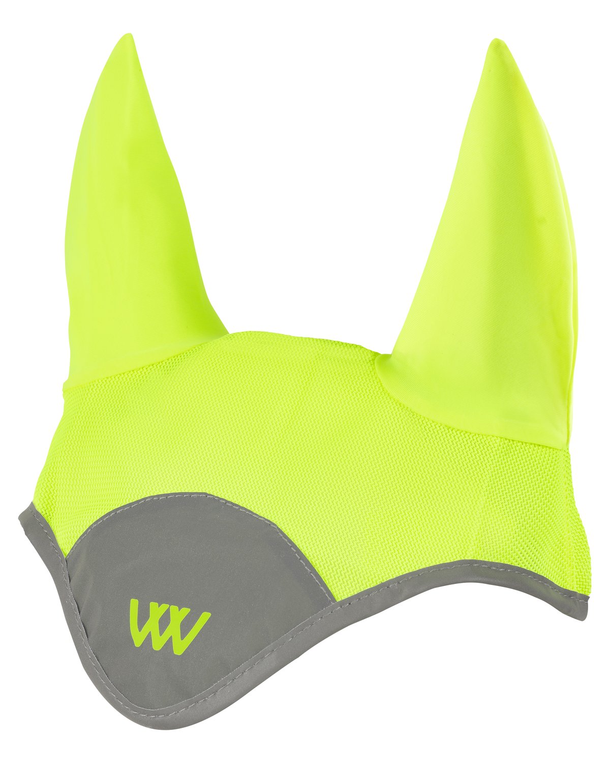 WOOF WEAR Hi Viz Lime Horse Fly Veil - High Visibility Equestrian Gear from Equiflair