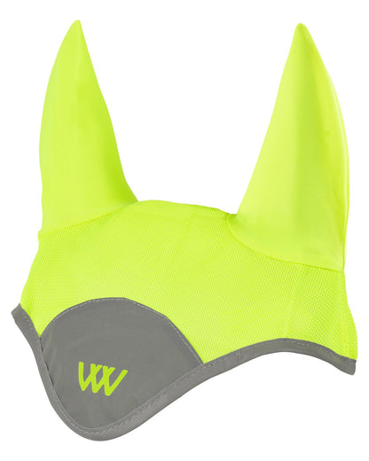 WOOF WEAR Hi Viz Lime Horse Fly Veil - High Visibility Equestrian Gear from Equiflair