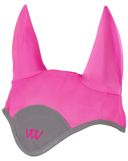 Woof Wear Hi Viz Pink Horse Fly Veil - Reflective, Mesh, Safety Gear