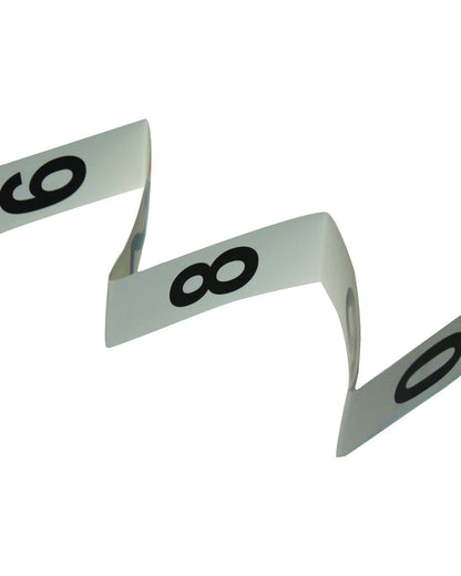 Woof Wear 3-Digit Dressage Number Holder White - Easy to Change Numbers for Horseback Riding Competition