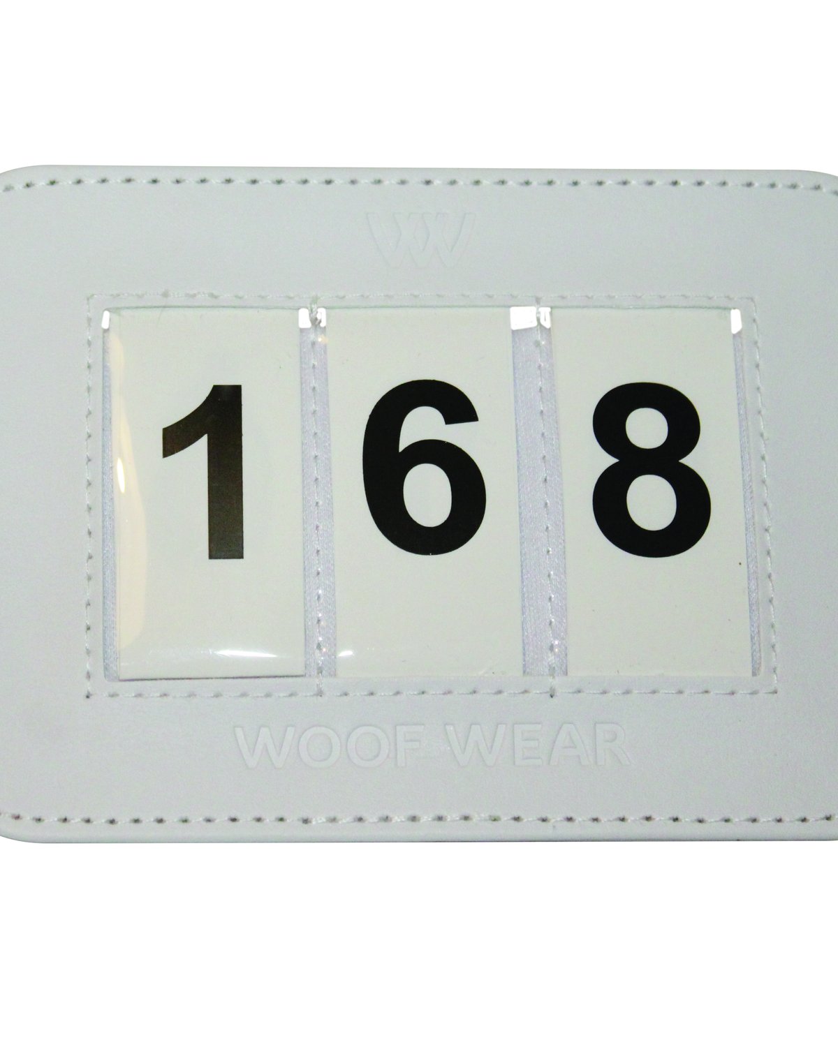 Woof Wear 3 Digit Dressage Number Holder White