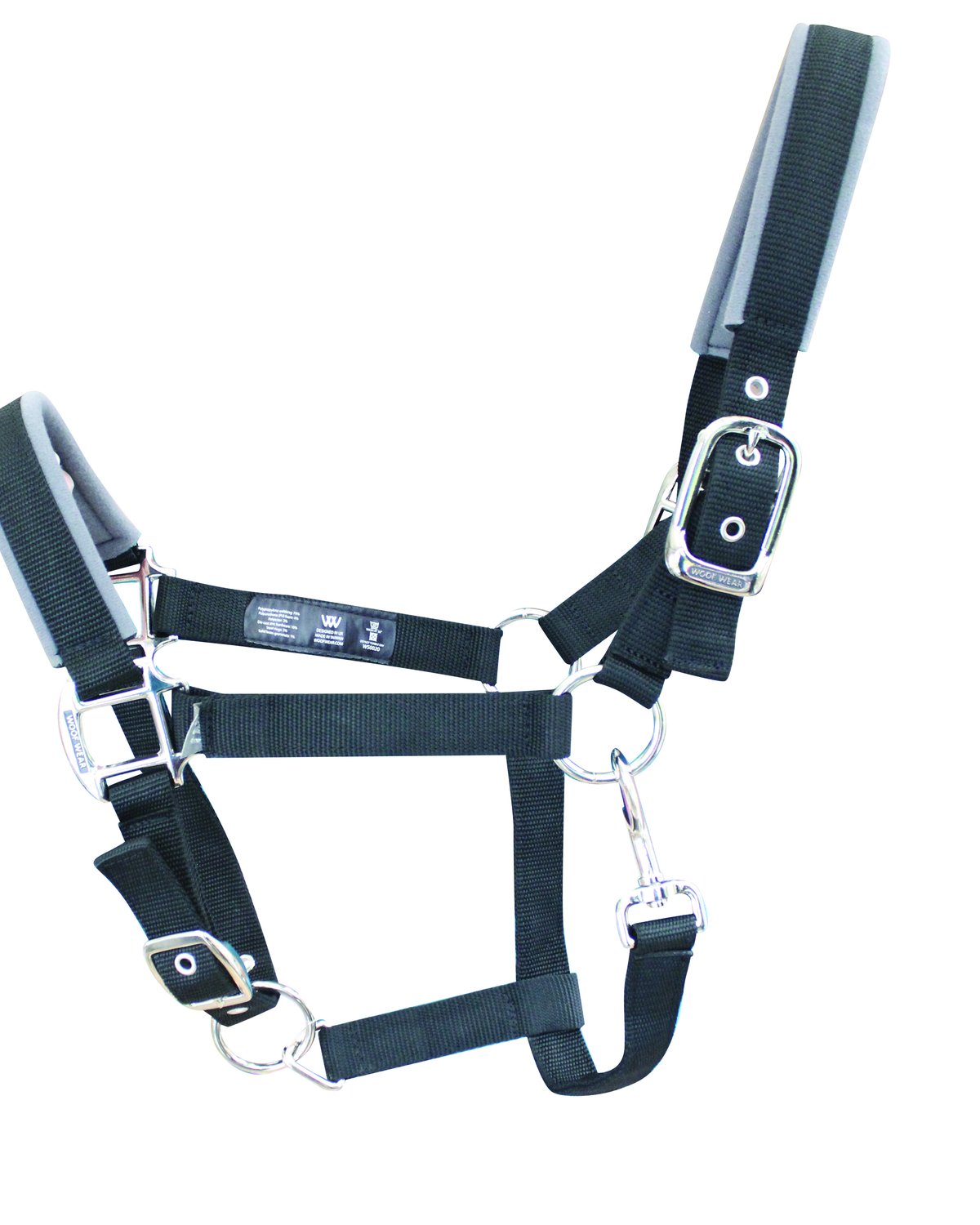 WOOF WEAR Contour Head Collar - Black Horse Halter | Equiflair - Comfort & Control
