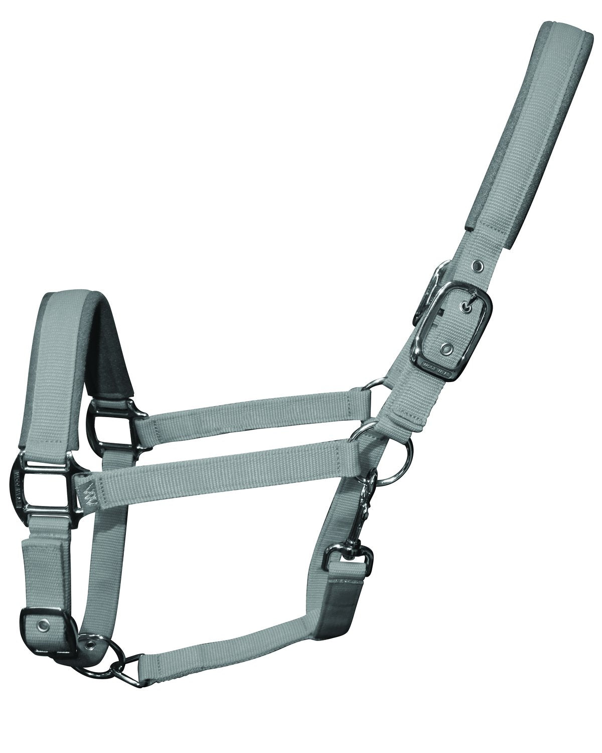 Woof Wear Contour Head Collar Brushed Steel