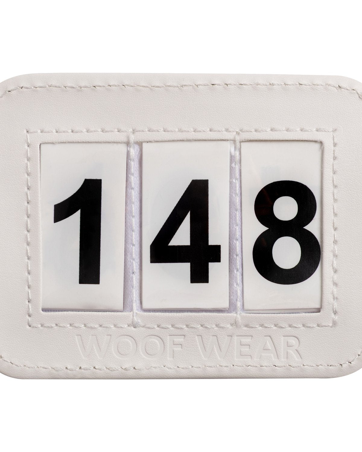 Woof Wear Bridle Number Holder White - Competition Number Display, Easy to Change